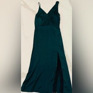 Zara Satin Effect Midi Dress